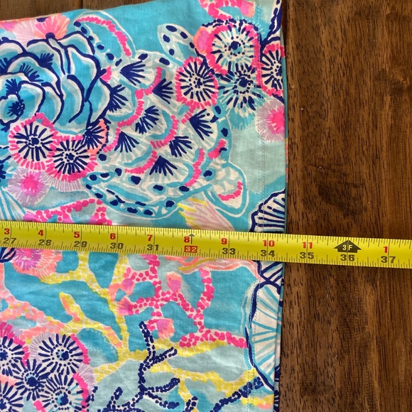 Lilly Pulitzer Ross Dress in Bali Blue Once Upon a Tide XS Tropical Vacation - Picture 8 of 8